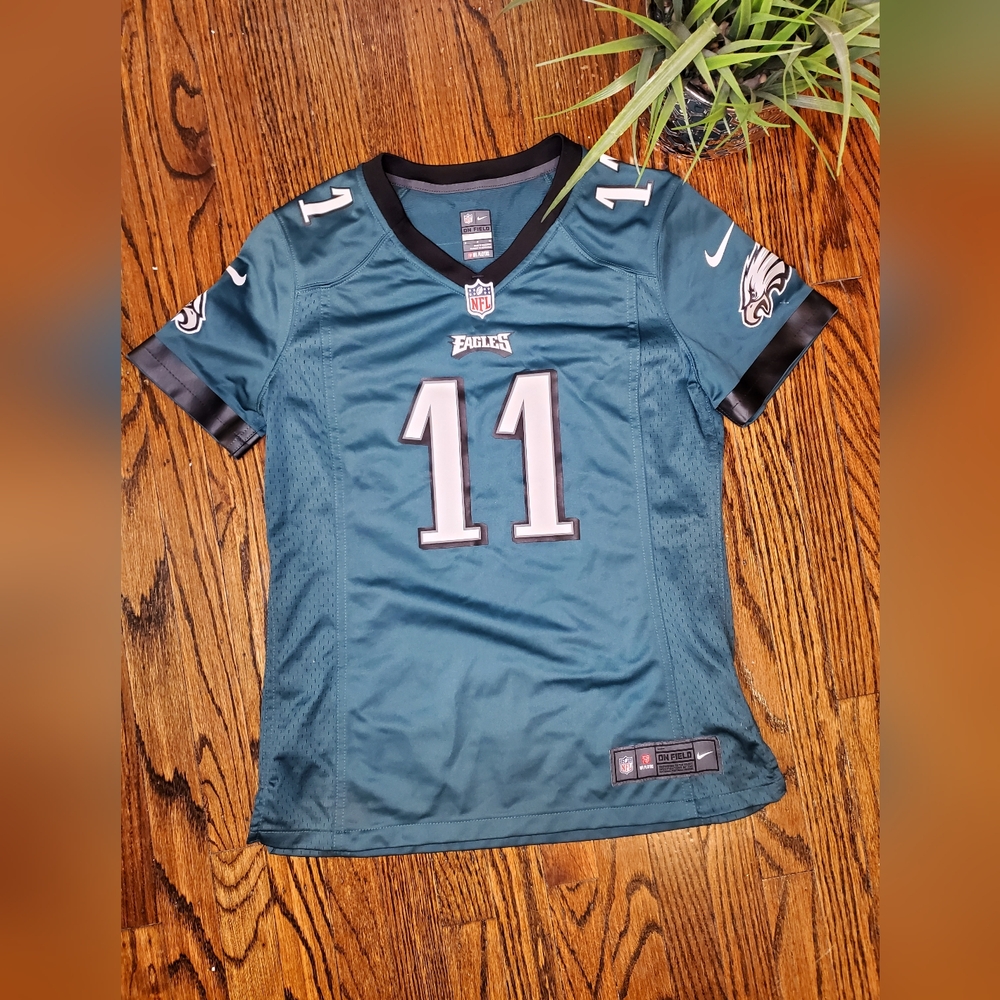 Nike Philadelphia Eagles Women's Green Jersey - Picture 5 of 14